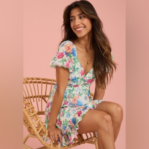 New with tags altard state Mary v neck mini dress - Picture 2 of 4